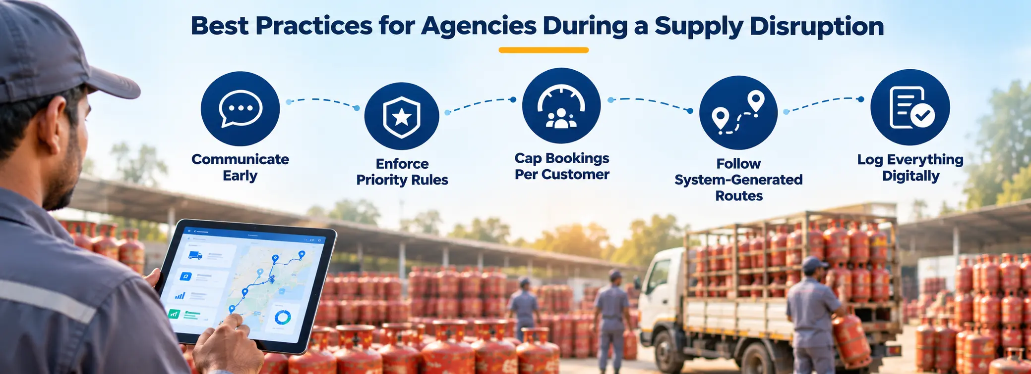 LPG agency best practices for managing supply disruptions with digital delivery tracking