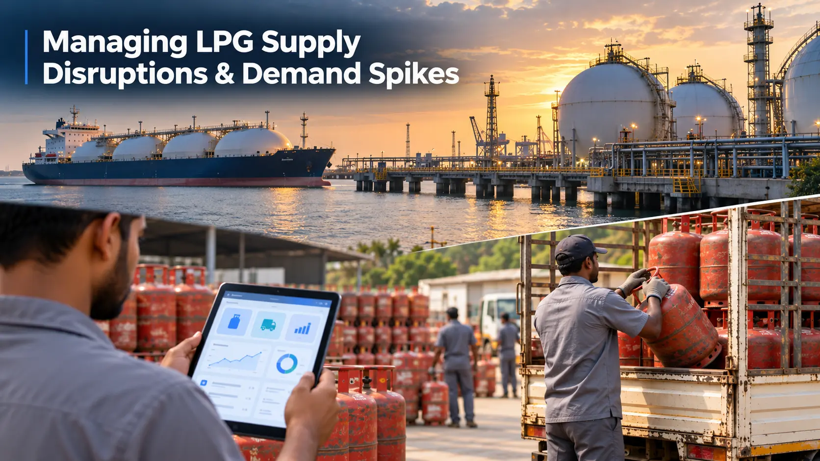 Managing LPG supply disruptions and demand spikes with real-time agency software